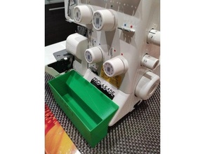 juki overlock basura caja 3d print model - Mito3D