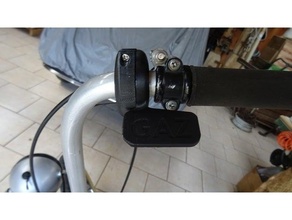 basic thumb throttle lever handle bike cable handlebar mini 3d print model - Mito3D