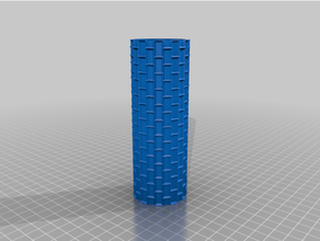 foam rolling pin bricks normal - hartschaum strukturrolle ziegel 3d print model - Mito3D