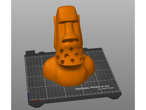 Moai dolma kalem işaretleyici Kulp destek 3d print model - Mito3D