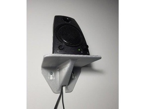 speaker stand speakers holder mount wallmount wall 3d print model - Mito3D
