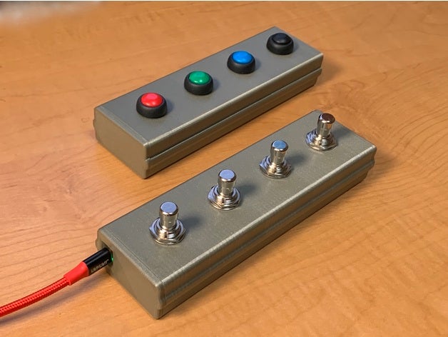 USB midi pedale scatola chitarra gingillo 3D print model - Mito3D