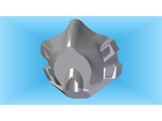 mascarar 25mm filtro anexo suporte coronavírus cara covid19 3D print model - Mito3D