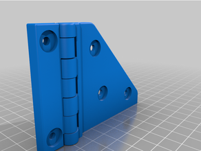 door hinge print place bracket cupboard tools 3d print model - Mito3D