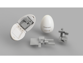 snapmaker original huevo cápsula juguete crudo 3d print model - Mito3D