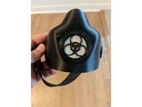 bio hazard Grill Respirator Maske covid19 3d print model - Mito3D