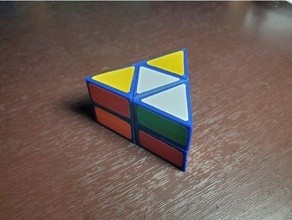 2 layer triangolare prisma puzzle cubo piramide pyraminx rubik triangolo triforce tortuoso 3d print model - Mito3D