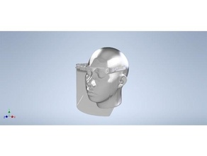 Cadre bouclier covid 19 covid19 covidfaceshield masque protection écran facial pinoy3dp 3d print model - Mito3D