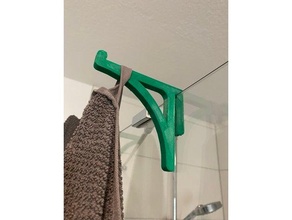 handtuchhaken towel hook bad badezimmer bathroom accessories dusche haken shower 3d print model - Mito3D