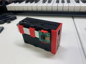 raspberrypi case camera rail 3d print model - Mito3D