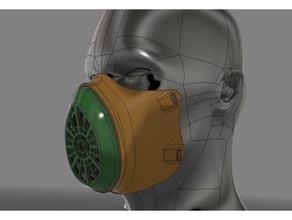 m2 mask covid19 covidmask facemask 3d print model - Mito3D