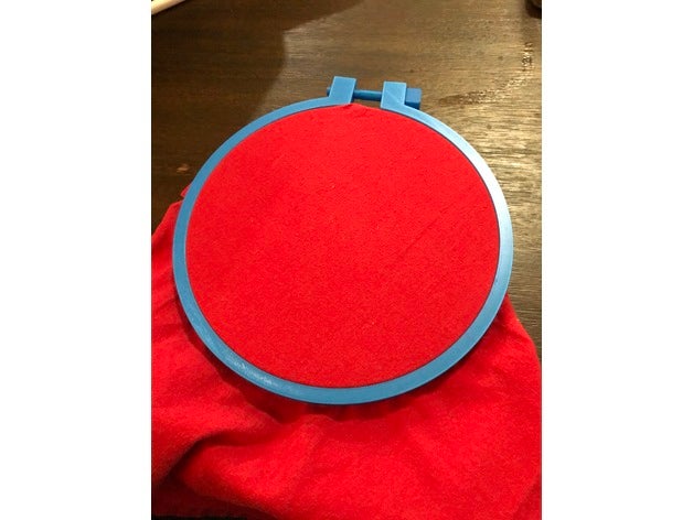 embroidery hoop embroidery hoop 3D print model - Mito3D