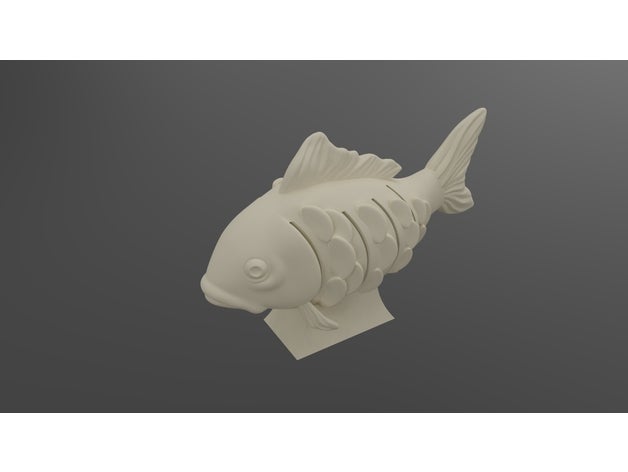 fish-shaped business card rack cardholder fish 3D print model - Mito3D