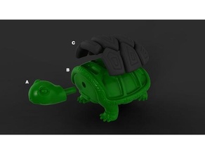 Tortuga 3d bloquear 3d print model - Mito3D