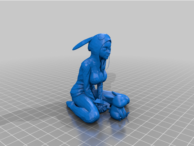 pika trainer - pokemon girl pikachu 3D print model - Mito3D