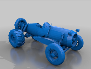 plane car - vehicle fusillarge ww2 3d print model - Mito3D