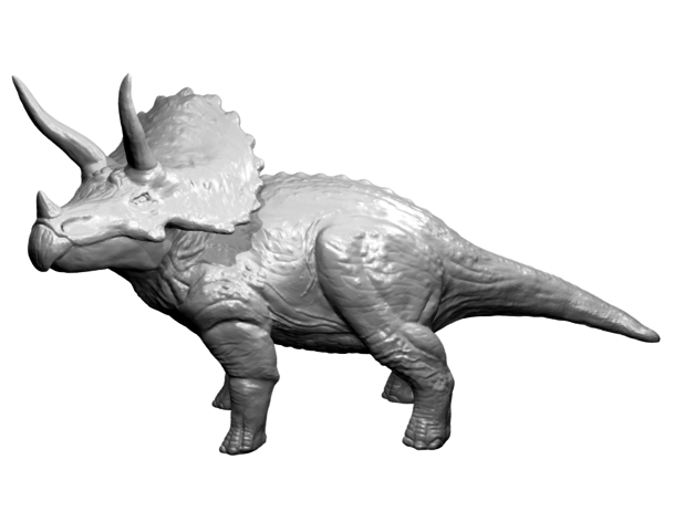 triceratops animal dino dinosaur jurassic park monster mount prehistoric statue t-rex triceratop 3D print model - Mito3D