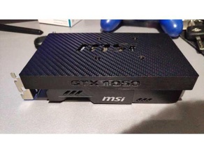 placa traseira msi nvidia gtx 1050 3d print model - Mito3D