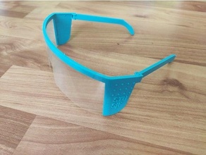 schützend Brille faltbar covid 19 Sicherheit 3d print model - Mito3D