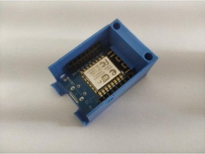 wemos d1 mini objetivo caixa arduino borda controlador cobrir bainha dyi eletrônicos esp esp8266 lua Nodemcu pcb impresso circuito programável snapfit parede monte 3d print model - Mito3D