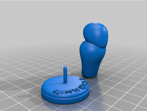 rimworld umano pedone In piedi gioco giocatore muffalo cerchio thrumbo video 3d print model - Mito3D