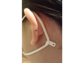 chirurgical masque oreille douleur réduire agrafe mal 39 adaptateurs 3d print model - Mito3D