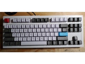 thebasic - minimalist 87 key mechanical keyboard tkl 3d print model - Mito3D