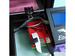 Himbeere Box Ender 3 Schiene Profi pi Fall Mantel 3d print model - Mito3D