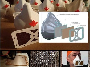 Sicherheit Maske Vase Modus schnell Drucken Coronavirus Covid 3d print model - Mito3D