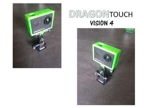 supporto dragontouch vision4 telecamera adattatore montare visione 4 gopro titolare 3d print model - Mito3D