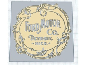 ford logo 3d autos cars insignia 3d print model - Mito3D
