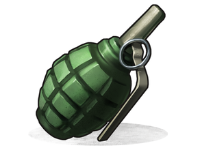 f1 Grenade ferrugem 3d print model - Mito3D