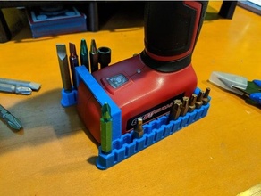 bit holder toolshop 8v lithium-ion drill 3d print model - Mito3D