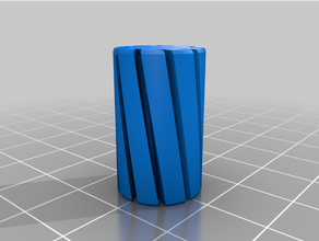 espiral vaso linear casquilho 146x81 personalizado 3d print model - Mito3D