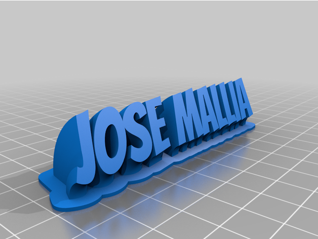 jose personalizado 3D print model - Mito3D