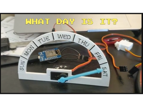 dayclock clock desk esp8266 3d print model - Mito3D