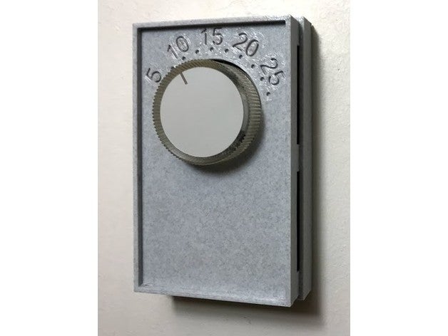 voltage thermostat cover plate heater 3D print model - Mito3D