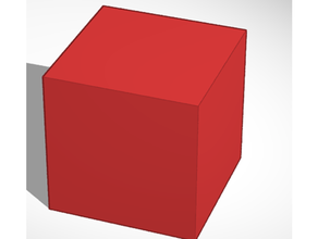 prueba cubo pequeña cuadrado impresión 3d print model - Mito3D