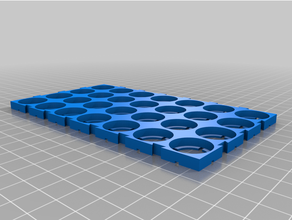 my18650 4s 7 customized 18650 battery holder connector 3d print model - Mito3D