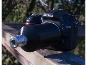 amscope 4 plano microscópio objetivo Nikon f mount fotografia 3d print model - Mito3D