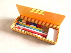 pencil case & ruler 3d print model - Mito3D