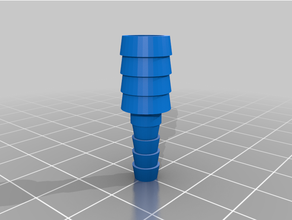 customized water reducer adapter barb 3d print model - Mito3D