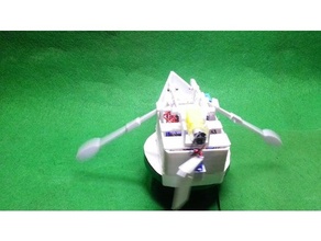 rowing boat automata controlled rc 3d print model - Mito3D