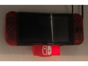 nintendo switch dock wall mount - aftermarket parts 3d print model - Mito3D