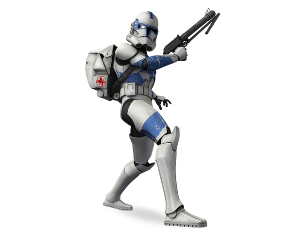 phase 2 clone trooper wars star legion 3D print model - Mito3D