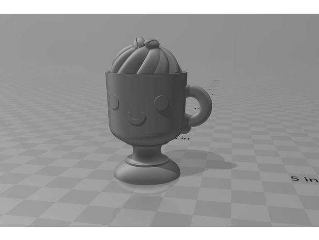 heureux frapper café mignonne frappe 3D print model - Mito3D