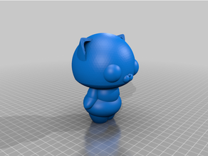 toonie gattino gatto carina 3d print model - Mito3D
