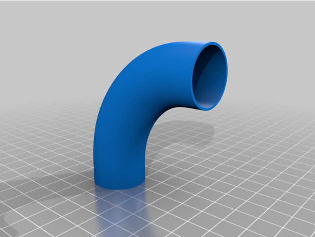 25mm od 90 degree pipe tube 3D print model - Mito3D