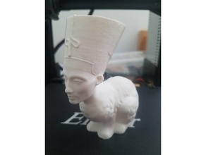 Stanford tavşan + Nefertiti 3d print model - Mito3D