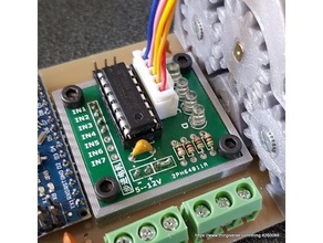 arduino módulo tarjeta circuito impreso paso motor conductor uln2003 28byj 48 3d print model - Mito3D